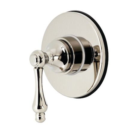 Kingston Brass KS3036AL Single-Handle Three-Way Diverter Valve with Trim Kit, Polished Nickel KS3036AL